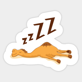 Sleeping Camel Sticker